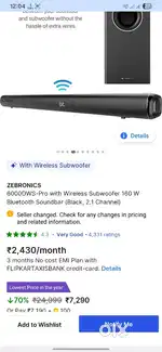 zebronics juke bar 6000 dws pro 160 w
