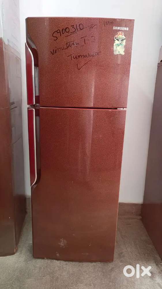 Samsung double door fridge 350 liters free home delivery.