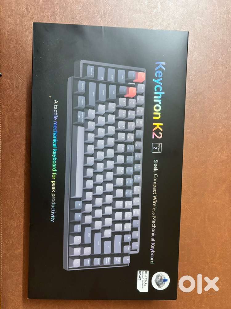 Keychron K2 V2 Bluetooth Mechanical Keyboard Blue Switches.