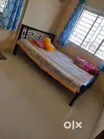 7feet by 5feet Metal Double Bed