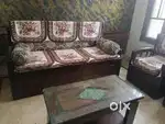 5 Seater sofa cum bed with center table