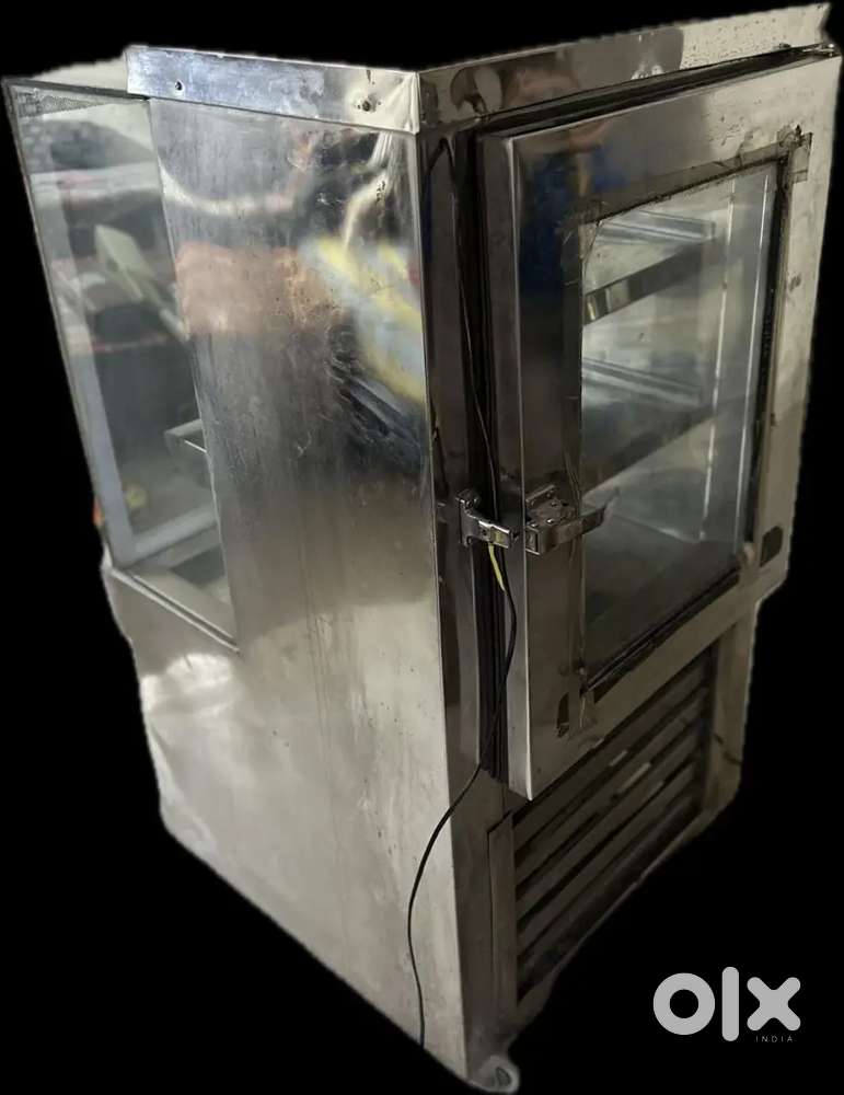 2×2 ft Stainless Steel Display Refrigerator – Excellent Condition!
