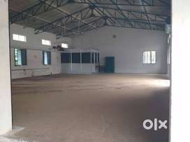 Industrial Godown with 65HP power along with labour rooms for rent