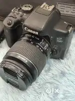 Canon EOS 750d with 18-55 lens with charger cable bag starp