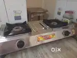 Double burner gas stove