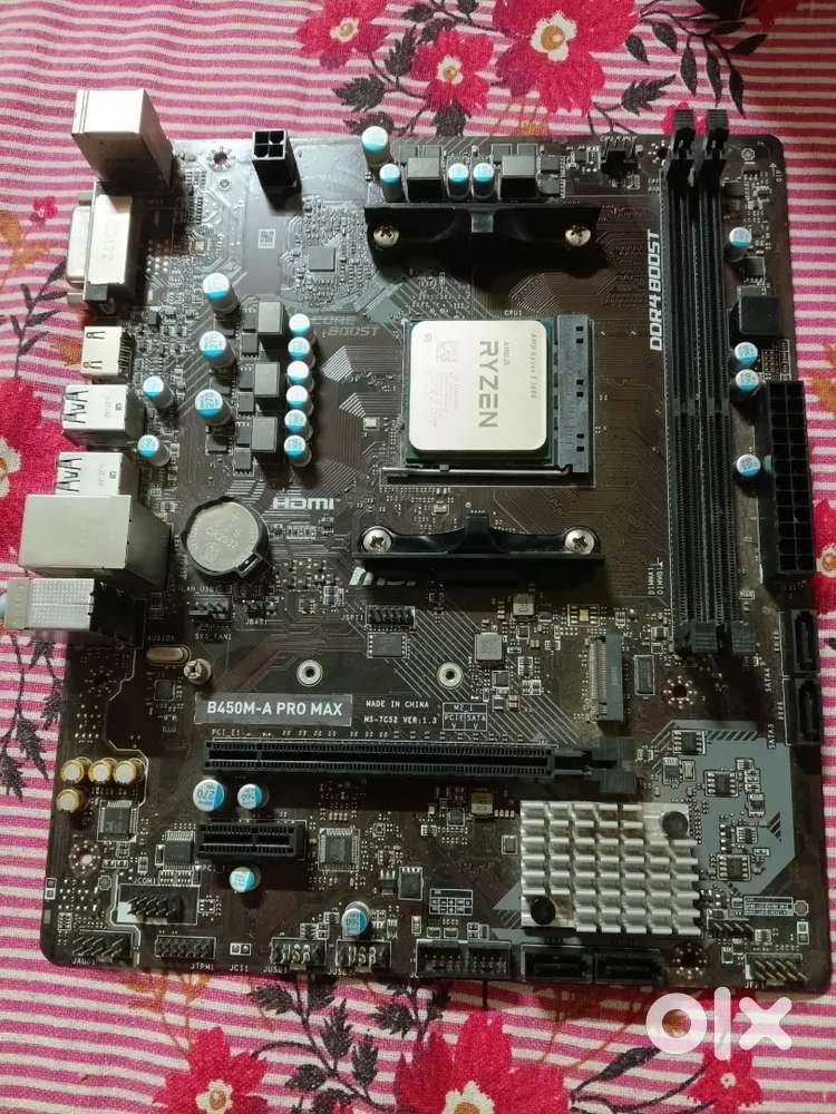 AMD RYZEN 5 3600 WITH MOTHERBOARD