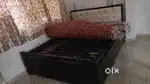 King size iron dismantle bed without mattress