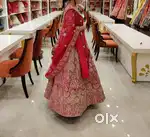 HOT PINK NEW BRANDED BRIDAL LEHENGA