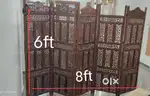Foldable screen made of Assam teak