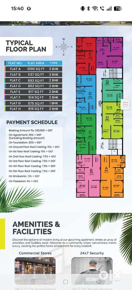 Complex type Residential cum commercial project