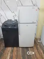 Samsung refrigerator & whirlpool agitronic automatic washing machine**
