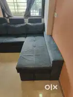 L shape sofa cum bed