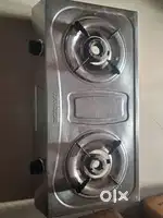 Gas stove 2 burner steel