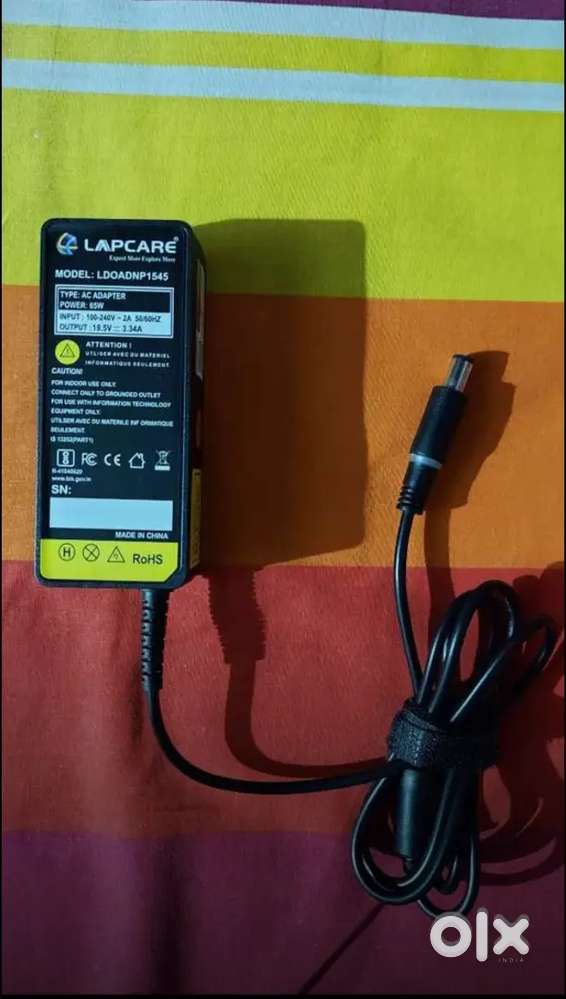 Lapcare Dell laptop 65W charger 7.4mm connector YD637