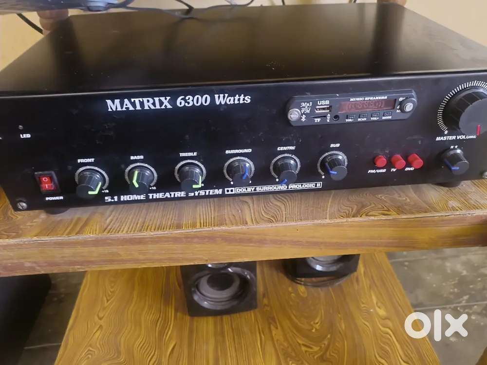 5.1 Amplifier.used on 1 year.bluetooth,usb,dvd and fm available