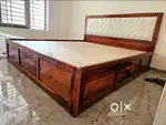 Brand New Sheesham Wood King Size bed with storage