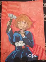 Drawing of nobara from jujutsu kaisen|| nobara poster