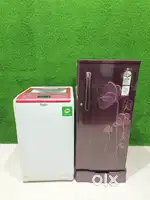 /_) lg single door fridge + whirlpool washing machine combo, offer,