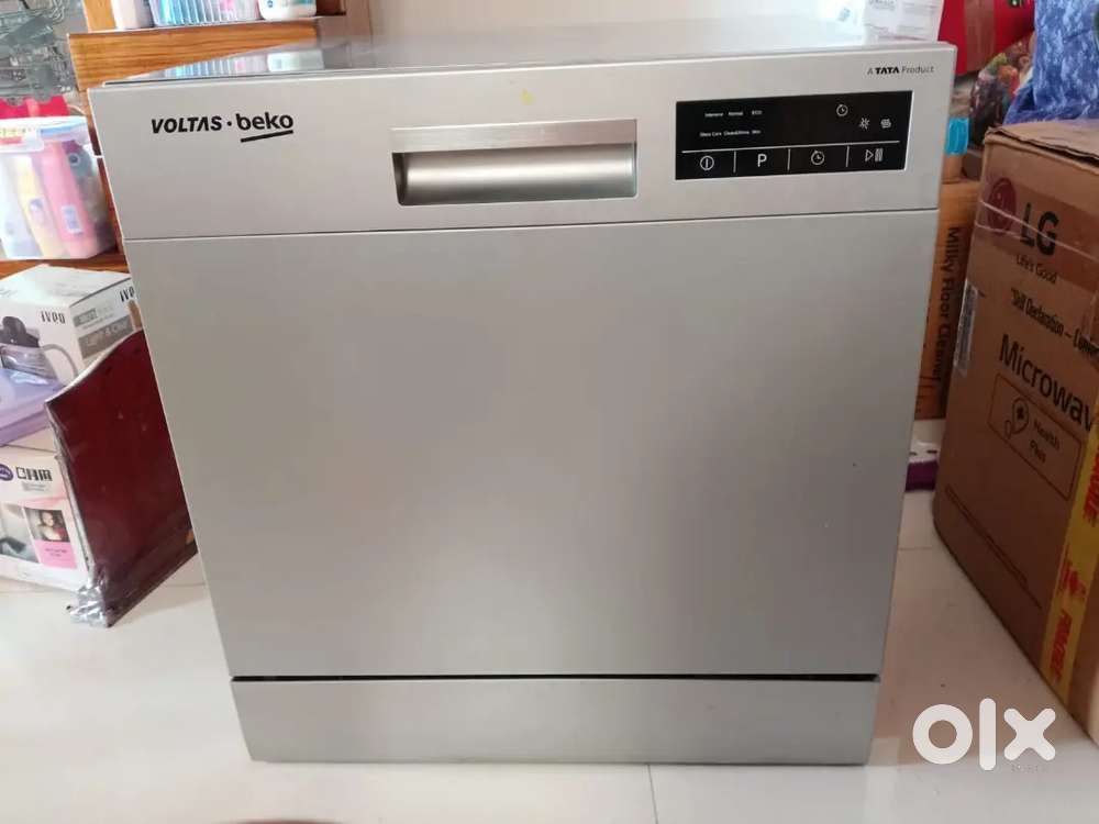 Voltas Beko DT8B 8 place Silver Color Dishwasher.