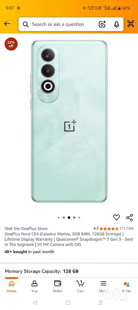 One plus ka 8/256 ha