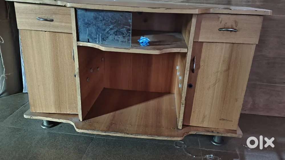 Sagwan sofa Metallic cupboard and tv table