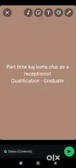 Receptionist er job korte chai