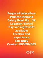 Required Female Telecaller