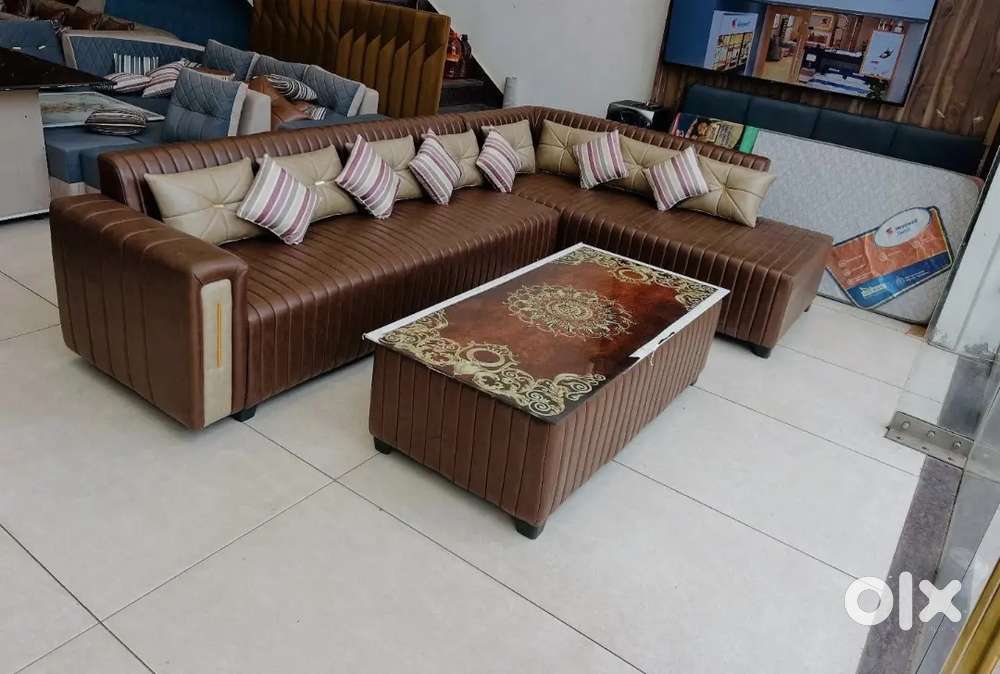 Nagpur Furniture Zone,  L Shape Sofa Set with 7years Warranty