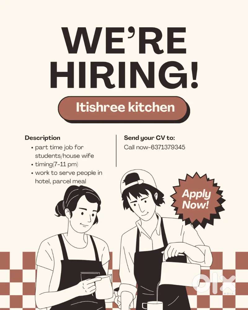 Stap need for part-time job in hotel