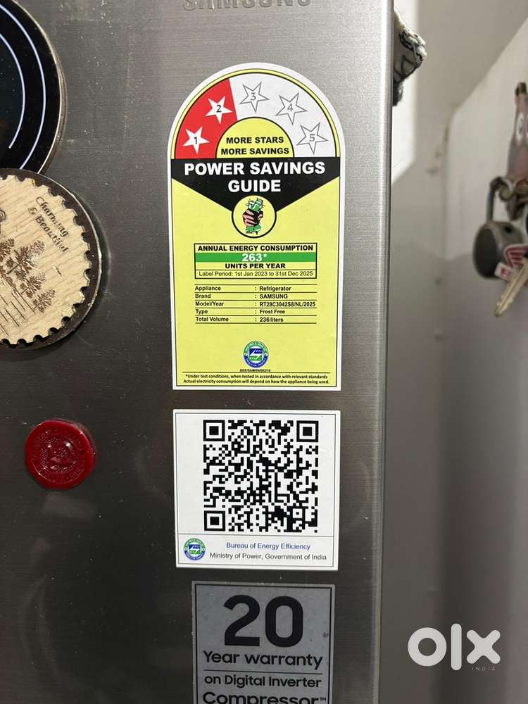 Samsung fridge with bill 236L