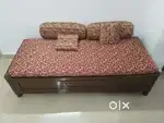 Wooden Diwan set and Teak wood bed for sale