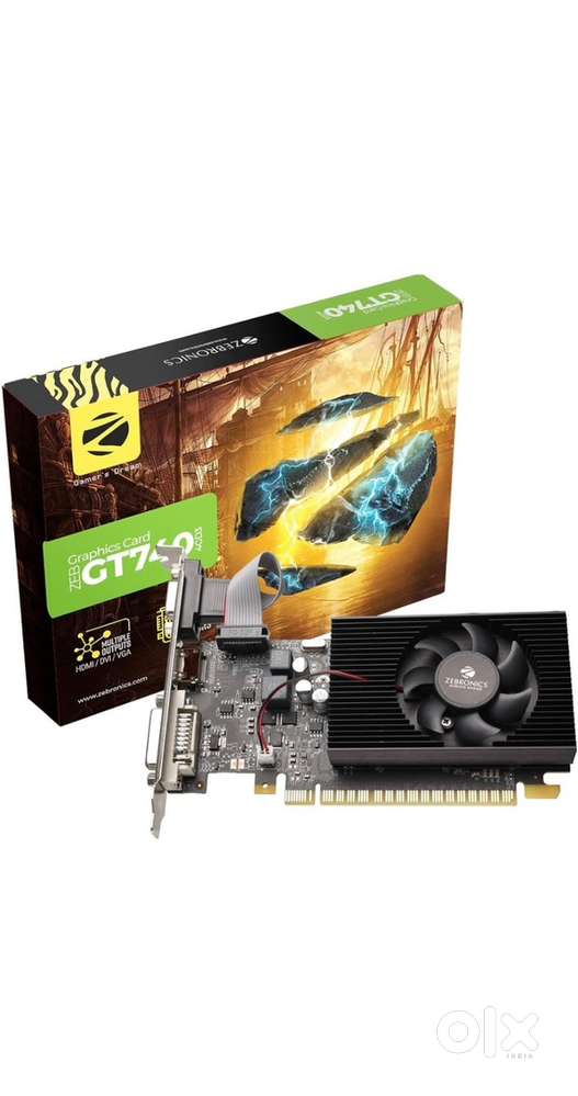 Zebronics Gt740  4 gb vram Graphics card with zebronics smps 450 W
