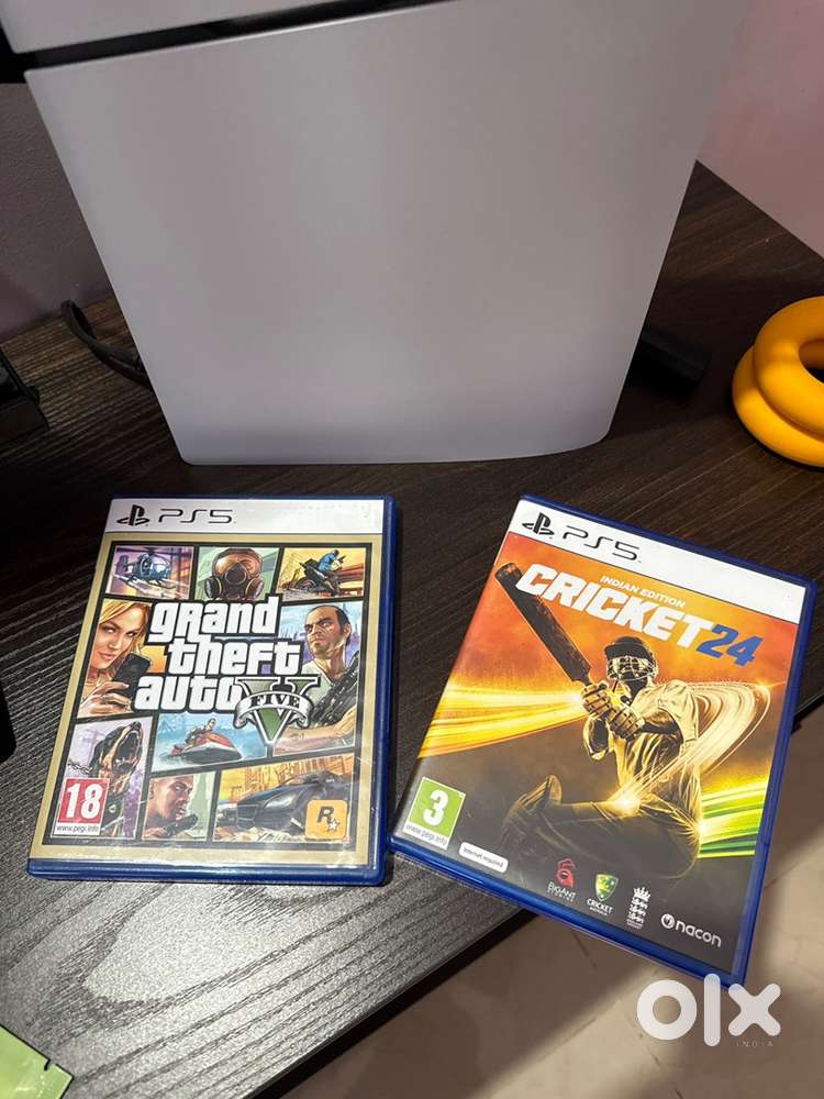 PS5 cricket 24 and PS5 GTA V