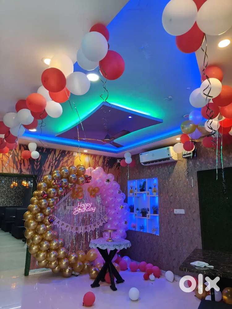 Waiter girl and boys