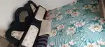 Rarely used Cot, new sofa, wardrobe