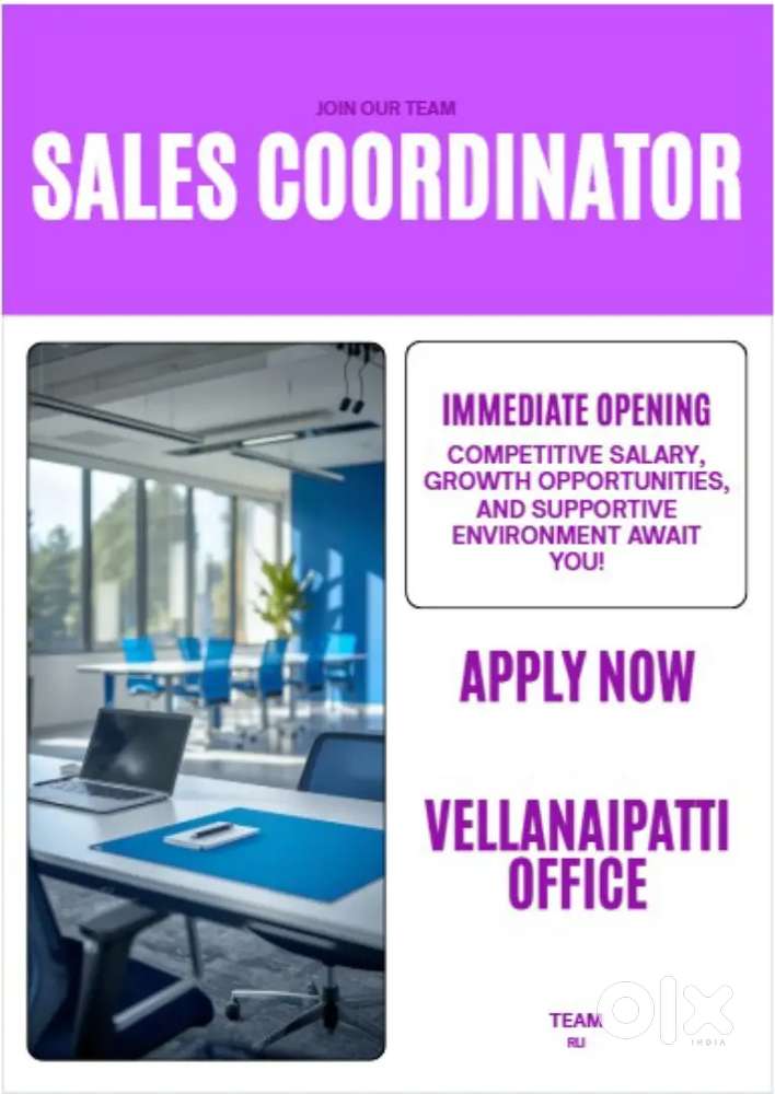 Sales Coordinator wanted