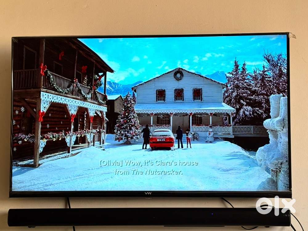 43 inch TV with HD picture quality.