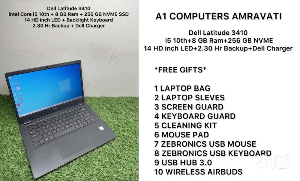 Dell i5 10th Generation Laptop A1 Computers Amravati