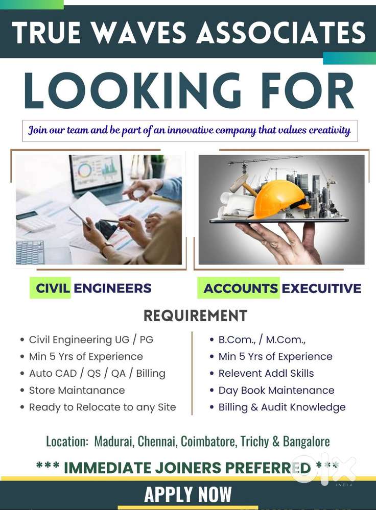 Civil Engineers Wanted