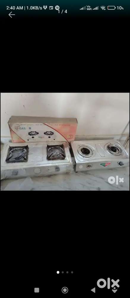 2 steel gas stove for sale