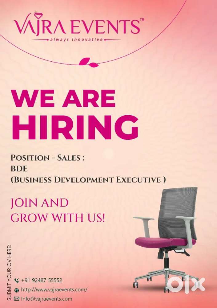 HIRING FOR SALES BDE (BUSINESS DEVELOPMENT EXECUTIVE)