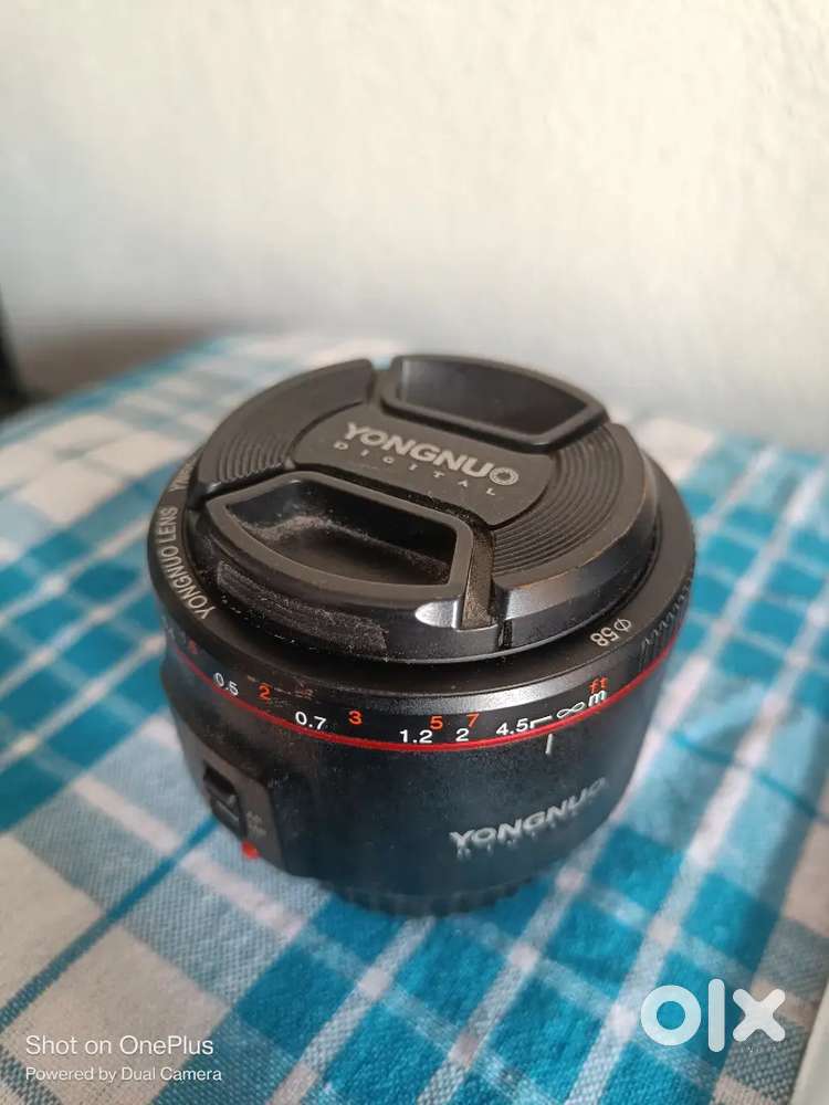 Yongnuo 50mm lens canon EF mount  sale