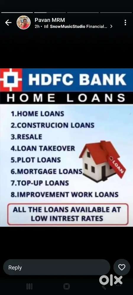 Hiring RM Position Reputed Top Housing Ltd Kukatpally