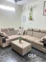 Sofa Set (L shaped, 6 seater) and bed