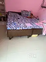 Double bed without box