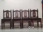 Set of 4 sheesham wood chairs for Rs10000