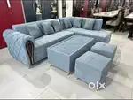 Design l shape sofa set in emi available Aliyar Arham Recliner