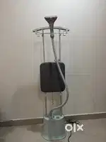 Garment steamer with stand