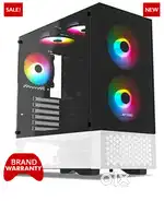 Gaming Desktop PC Mid Tower With AMD Ryzen 5 5600X, 16GB DDR4 RAM, RT