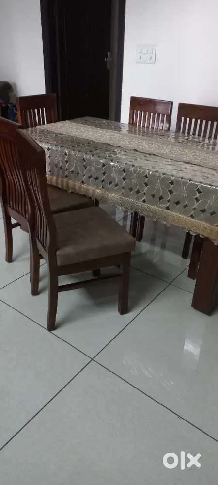 Dinning table with six chairs